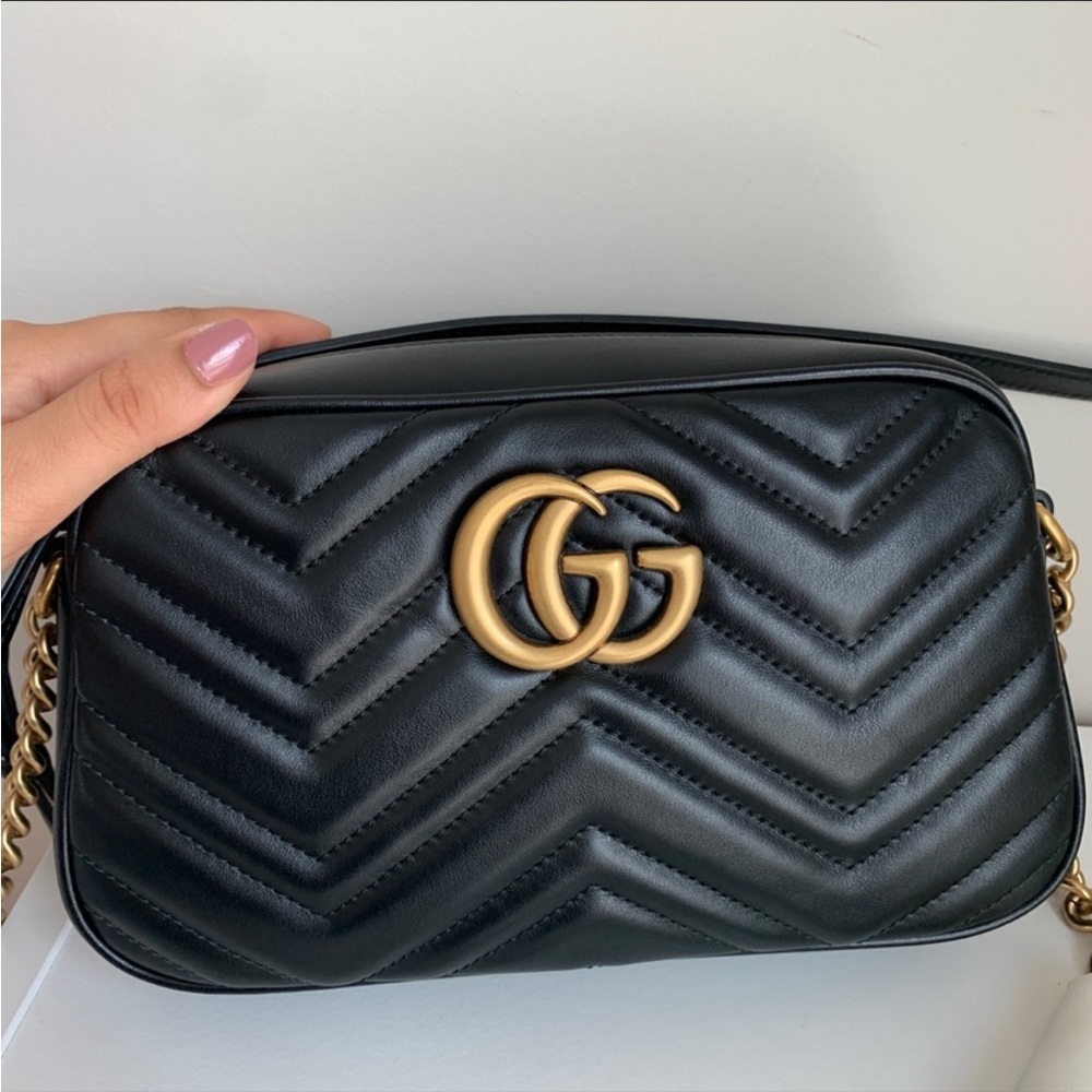 💕💕 Like New ~ Gucci GG Marmont small matelassé shoulder bag 💕💕